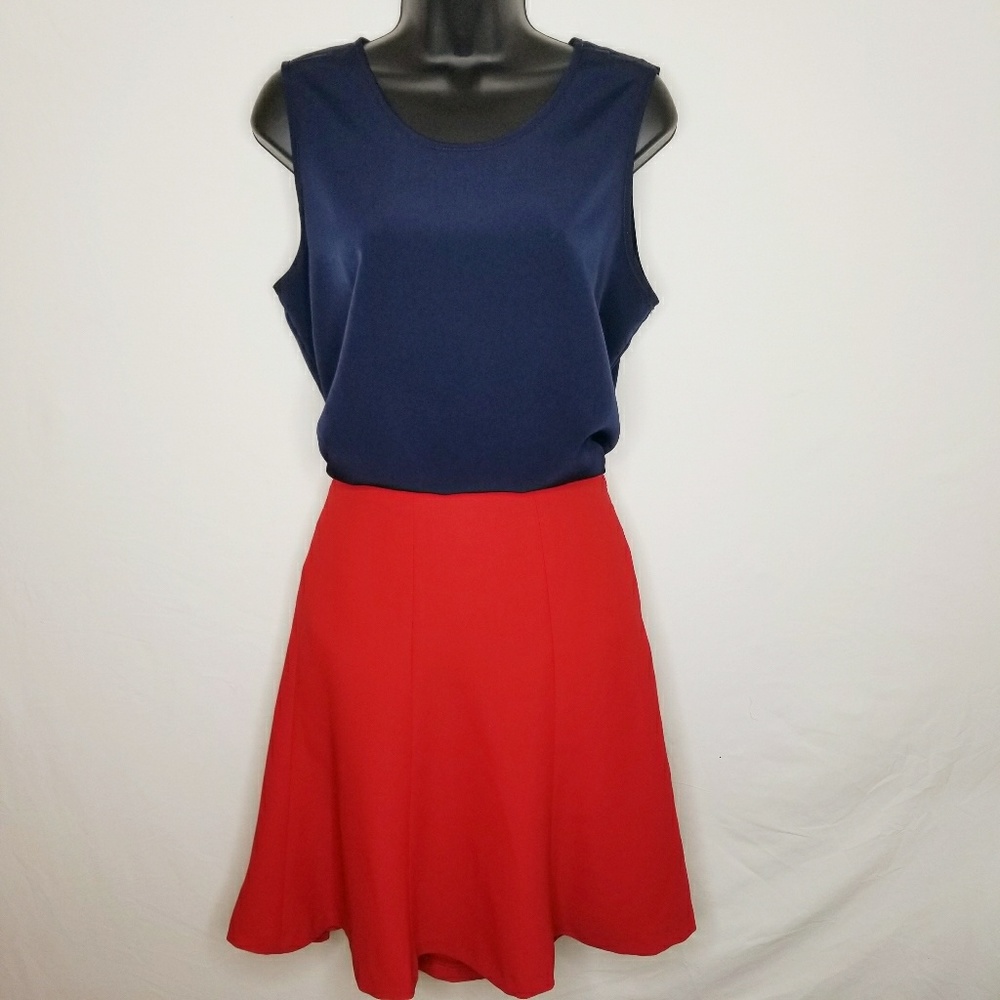 Lauren Ralph Lauren, SZ 10, Red Flared skirt